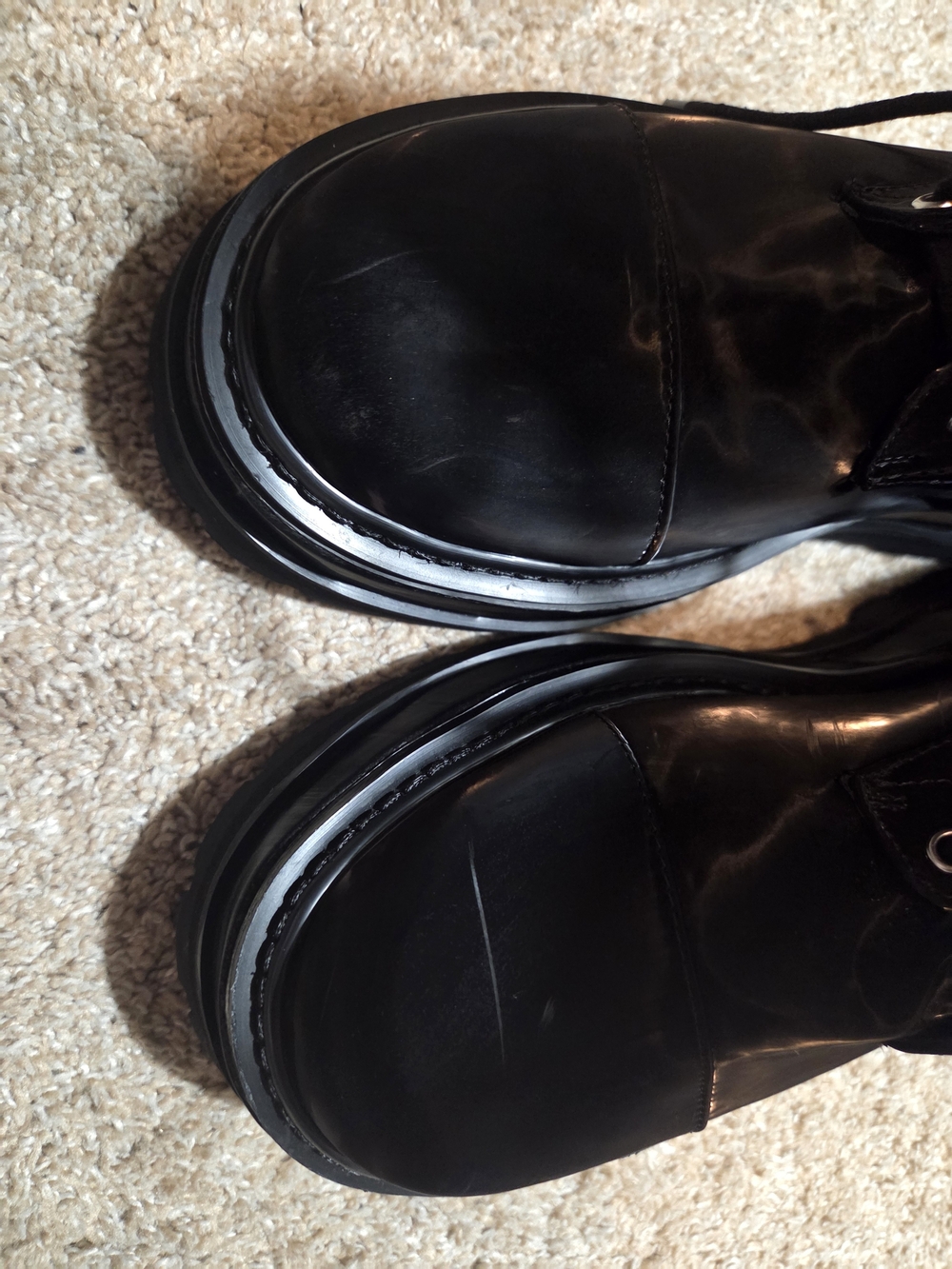 Trent Black Liquid Velvet Boots - Picture 5 of 10